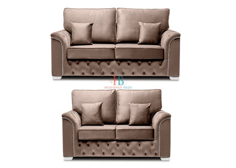 Corner Chesterfield Sofa - Solid hardwood frame 