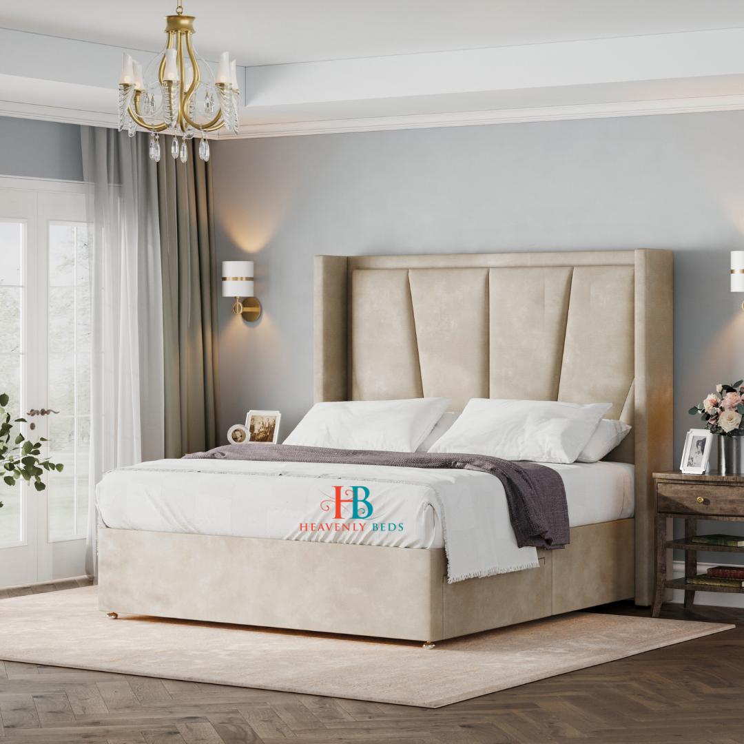 Sandy Wingback Divan Bed with Drawers