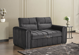 Amani 3 Seater Sofa Bed + 2 Seater Storage Sofa 3+2 Black