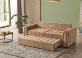 Yalina 3 Seater Sofa Bed + 2 Seater Storage Sofa 3+2 Mink