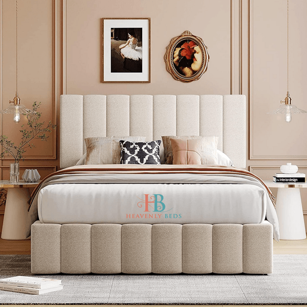 Mabel Teddy Fabric Storage Bed Frame