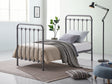 High Foot Metal Bedframe - King Size with 111cm foot height